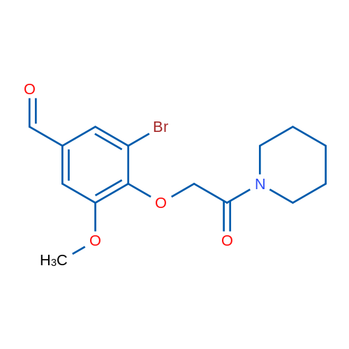 3-Bromo-5-methoxy-4-(2-oxo-2-(piperidin-1-yl)ethoxy)benzaldehyde 1g
