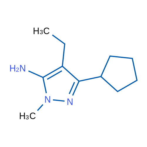 3-Cyclopentyl-4-ethyl-1-methyl-1h-pyrazol-5-amine 1g