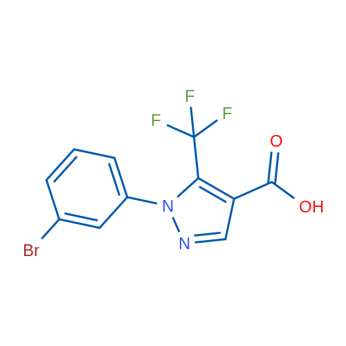 1-(3-Bromophenyl)-5-(trifluoromethyl)-1H-pyrazole-4-carboxylic acid 1g