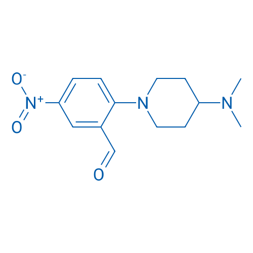 2-(4-(Dimethylamino)piperidin-1-yl)-5-nitrobenzaldehyde 1g