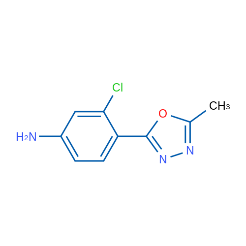3-Chloro-4-(5-methyl-1,3,4-oxadiazol-2-yl)aniline 1g