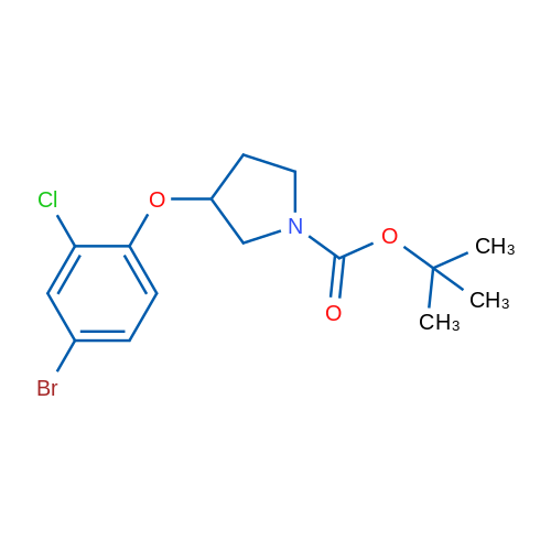 tert-Butyl 3-(4-bromo-2-chlorophenoxy)pyrrolidine-1-carboxylate 1g