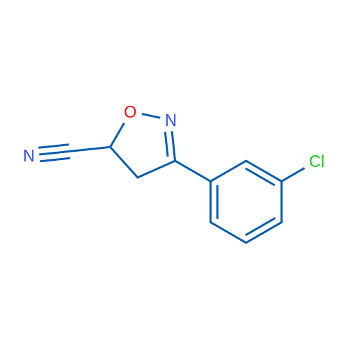 3-(3-Chlorophenyl)-4,5-dihydroisoxazole-5-carbonitrile 1g