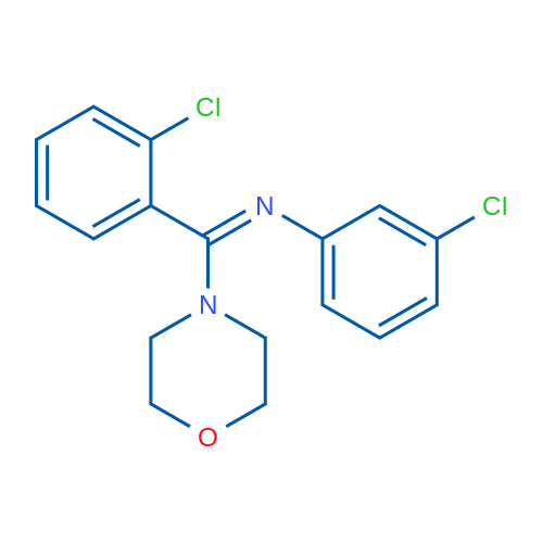 (Z)-3-Chloro-N-((2-chlorophenyl)(morpholino)methylene)aniline 1g