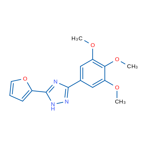 5-(Furan-2-yl)-3-(3,4,5-trimethoxyphenyl)-1H-1,2,4-triazole 1g