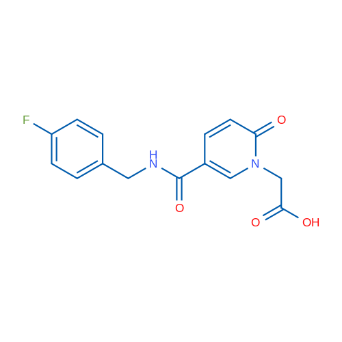 2-(5-((4-Fluorobenzyl)carbamoyl)-2-oxopyridin-1(2H)-yl)acetic acid 1g