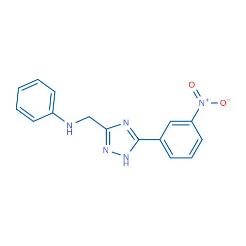 N-((5-(3-Nitrophenyl)-1H-1,2,4-triazol-3-yl)methyl)aniline 1g