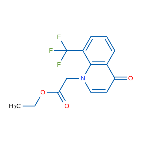 Ethyl 2-(4-oxo-8-(trifluoromethyl)quinolin-1(4H)-yl)acetate 1g