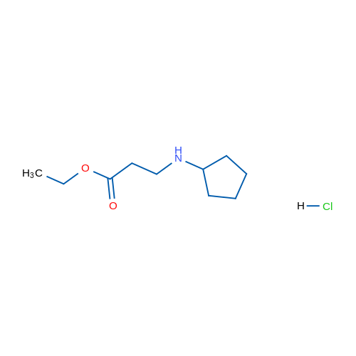 Ethyl 3-(cyclopentylamino)propanoate hydrochloride 5g