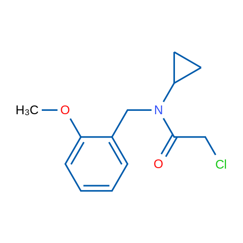 2-Chloro-N-cyclopropyl-N-(2-methoxybenzyl)acetamide 1g