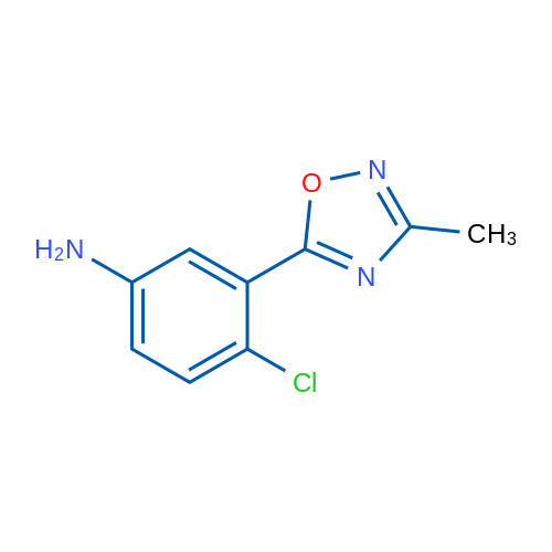 4-Chloro-3-(3-methyl-1,2,4-oxadiazol-5-yl)aniline 1g
