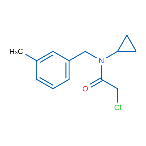 2-Chloro-N-cyclopropyl-N-(3-methylbenzyl)acetamide 1g