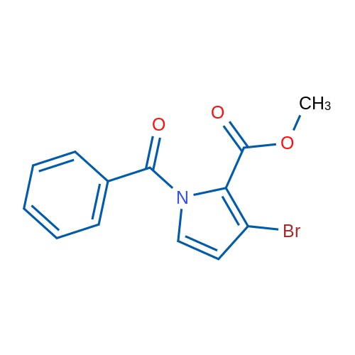 Methyl 1-benzoyl-3-bromo-1H-pyrrole-2-carboxylate 1g