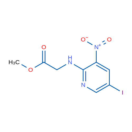 Methyl 2-(5-iodo-3-nitropyridin-2-ylamino)acetate 1g