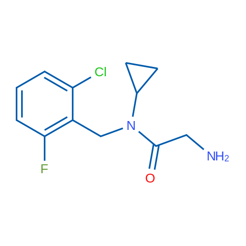 2-Amino-N-(2-chloro-6-fluorobenzyl)-N-cyclopropylacetamide 1g