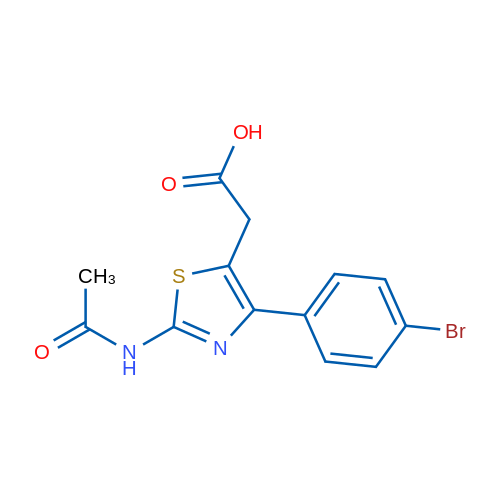 2-(2-Acetamido-4-(4-bromophenyl)thiazol-5-yl)acetic acid 5g