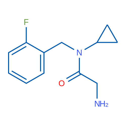 2-Amino-N-cyclopropyl-N-(2-fluorobenzyl)acetamide 1g