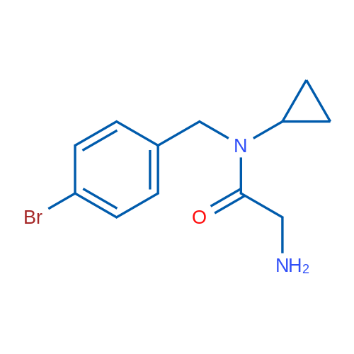 2-Amino-N-(4-bromobenzyl)-N-cyclopropylacetamide 1g