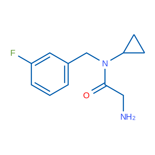 2-Amino-N-cyclopropyl-N-(3-fluorobenzyl)acetamide 1g