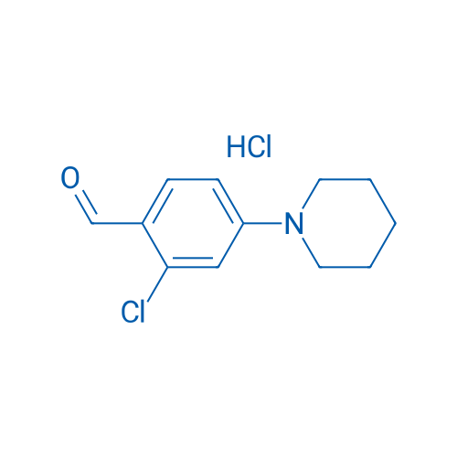 2-Chloro-4-(piperidin-1-yl)benzaldehyde hydrochloride 1g