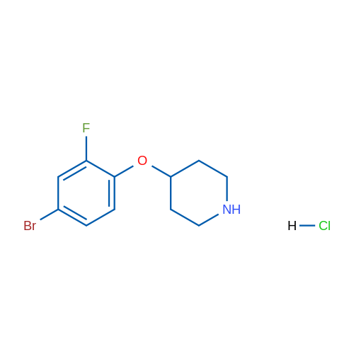 4-(4-Bromo-2-fluorophenoxy)piperidine hydrochloride 1g