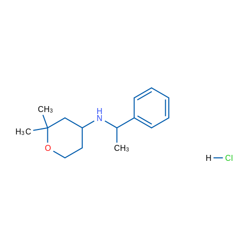 2,2-Dimethyl-N-(1-phenylethyl)tetrahydro-2H-pyran-4-amine hydrochloride 1g