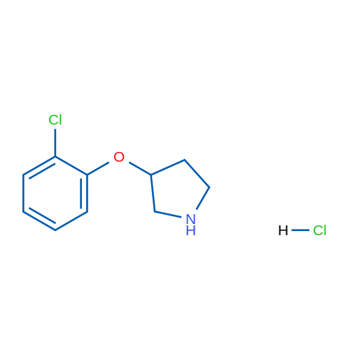 3-(2-Chlorophenoxy)pyrrolidine hydrochloride 1g