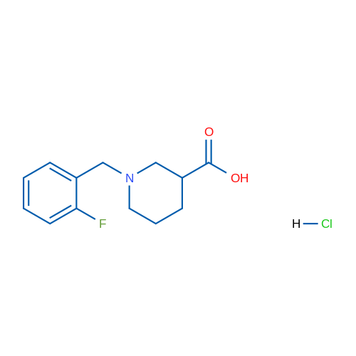 1-(2-Fluorobenzyl)piperidine-3-carboxylic acid hydrochloride 5g