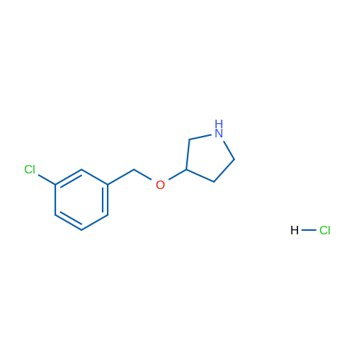 3-((3-Chlorobenzyl)oxy)pyrrolidine hydrochloride 1g