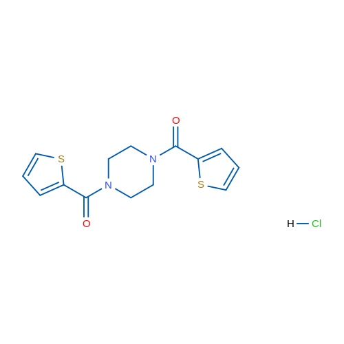 Piperazine-1,4-diylbis(thiophen-2-ylmethanone) hydrochloride 1g