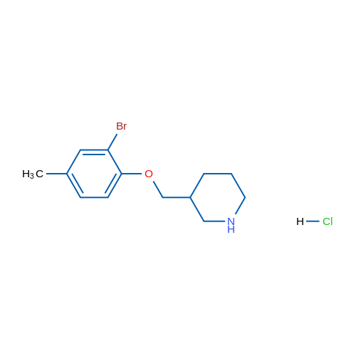 3-((2-Bromo-4-methylphenoxy)methyl)piperidine hydrochloride 5g