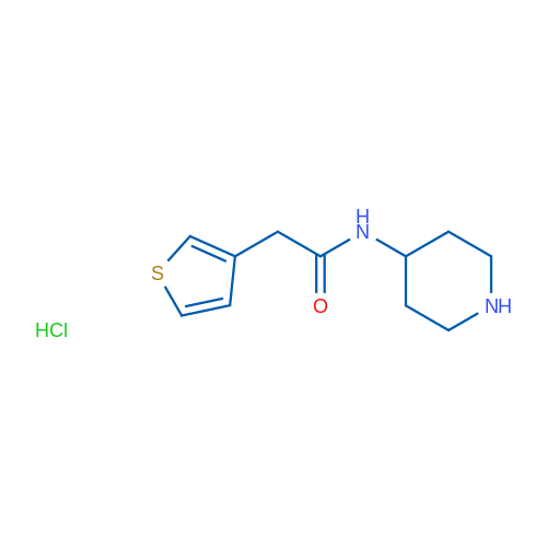 N-(Piperidin-4-yl)-2-(thiophen-3-yl)acetamide hydrochloride 1g