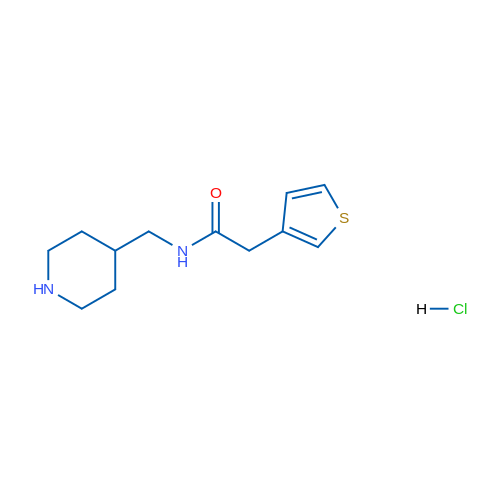 N-(Piperidin-4-ylmethyl)-2-(thiophen-3-yl)acetamide hydrochloride 1g