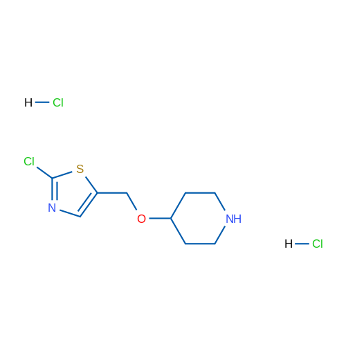 2-Chloro-5-((piperidin-4-yloxy)methyl)thiazole dihydrochloride 1g