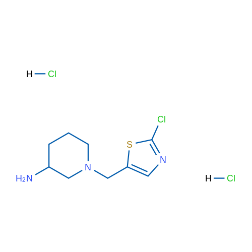 1-((2-Chlorothiazol-5-yl)methyl)piperidin-3-amine dihydrochloride 1g