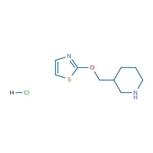 2-(Piperidin-3-ylmethoxy)thiazole hydrochloride 1g