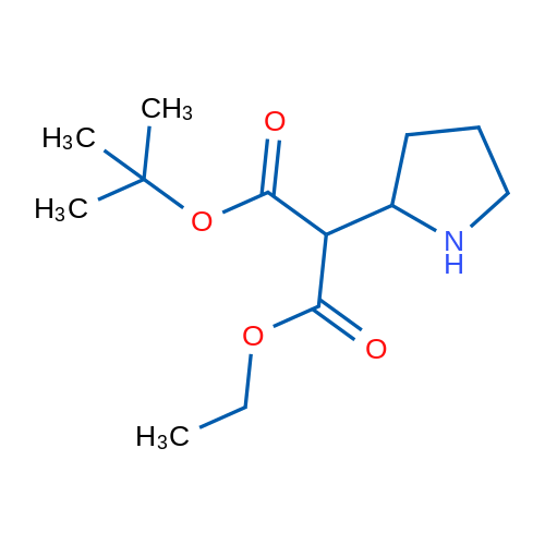 1-tert-Butyl 3-ethyl 2-(pyrrolidin-2-yl)malonate 1g
