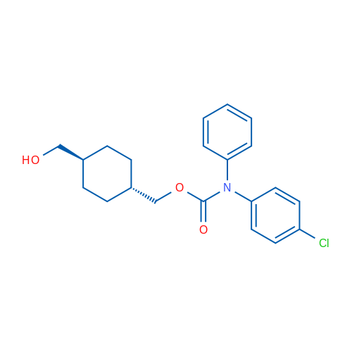 ((1r,4r)-4-(hydroxymethyl)cyclohexyl)methyl 4-chlorophenyl(phenyl)carbamate 1g