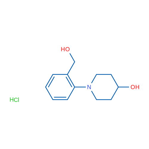 1-(2-(Hydroxymethyl)phenyl)piperidin-4-ol hydrochloride 25g