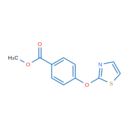 Methyl 4-(2-thiazolyloxy)benzolate 1g