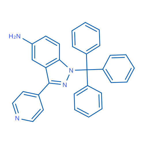 3-(Pyridin-4-yl)-1-trityl-1H-indazol-5-amine 1g