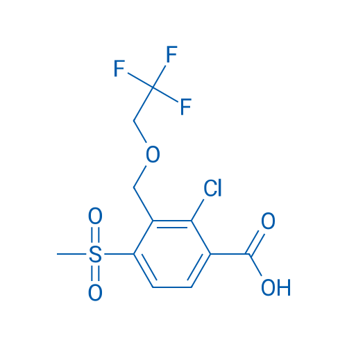 2-Chloro-4-(methylsulfonyl)-3-((2,2,2-trifluoroethoxy)methyl)benzoic acid 100g