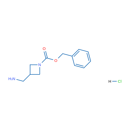 Benzyl 3-(aminomethyl)azetidine-1-carboxylate hydrochloride 1g