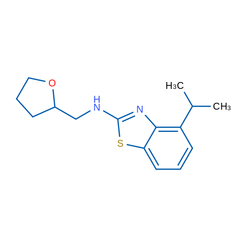 4-isopropyl-N-(tetrahydrofuran-2-ylmethyl)-1,3-benzothiazol-2-amine 250mg