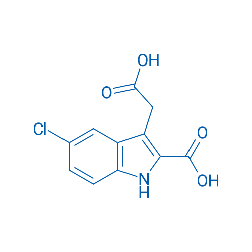 3-(Carboxymethyl)-5-chloro-1H-indole-2-carboxylic acid 250mg
