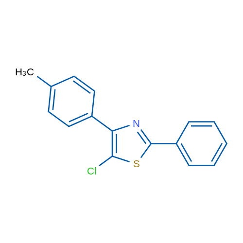 5-Chloro-2-phenyl-4-(p-tolyl)thiazole 1g