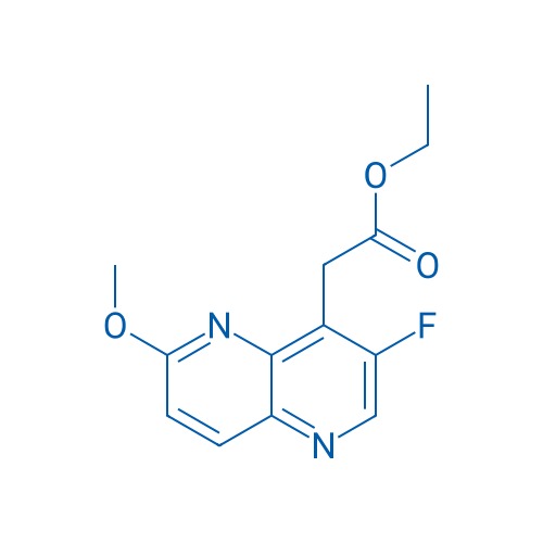Ethyl 2-(3-fluoro-6-methoxy-1,5-naphthyridin-4-yl)acetate 1g