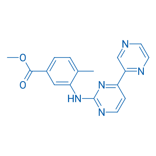 Methyl 4-methyl-3-((4-(pyrazin-2-yl)pyrimidin-2-yl)amino)benzoate 250mg