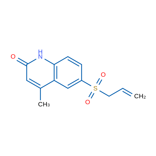 6-(Allylsulfonyl)-4-methylquinolin-2(1H)-one 1g