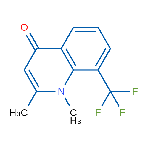 1,2-Dimethyl-8-(trifluoromethyl)quinolin-4(1H)-one 1g